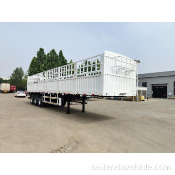 3 Axles staket semi trailer